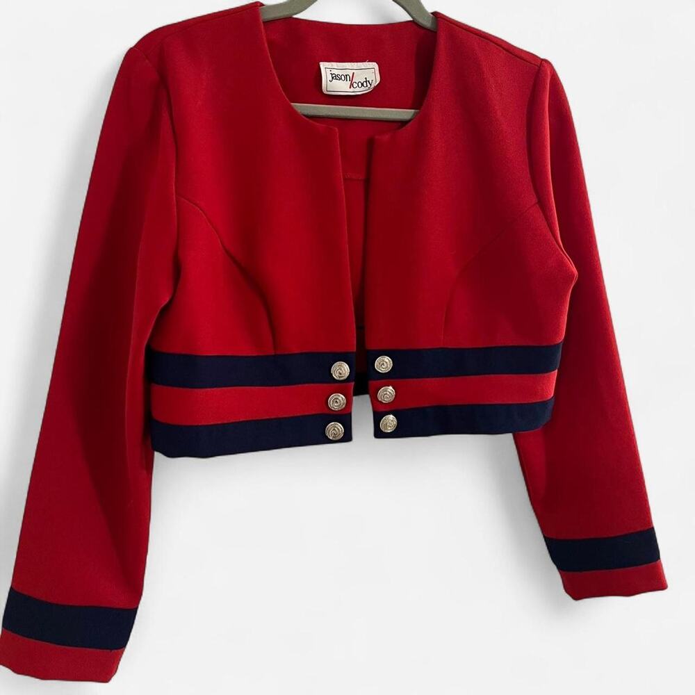 Vintage 1980s/1990s Cropped Red Jacket